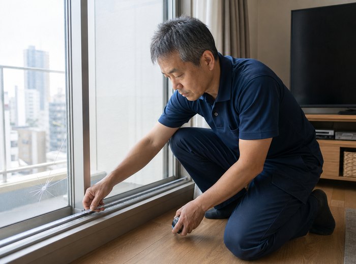 大阪市のガラス修理