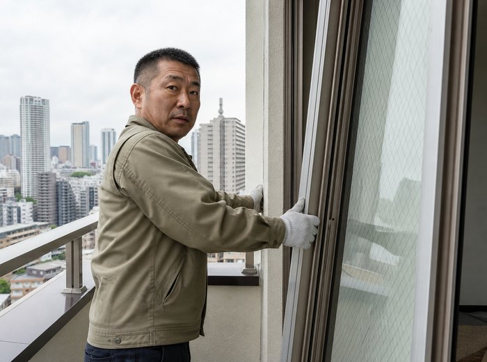 東京のガラス修理