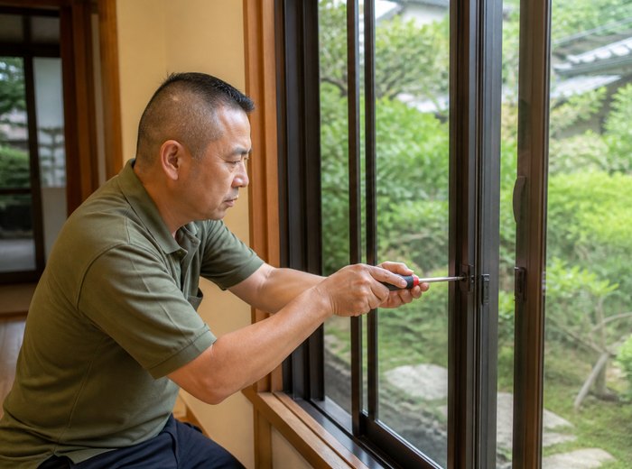 兵庫県のガラス修理